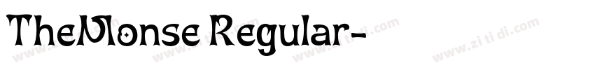 TheMonse Regular字体转换